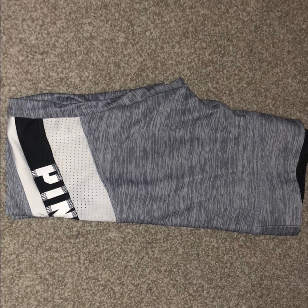 VS PINK gray and white leggings